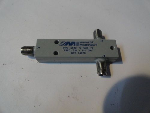 Midwest Microwave PWD-5522-T2-SMA-79 RF Coaxial Connectors 2WAY POWER DIVIDER