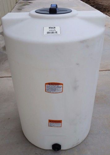 100 gallon poly water storage tank tanks vert Norwesco