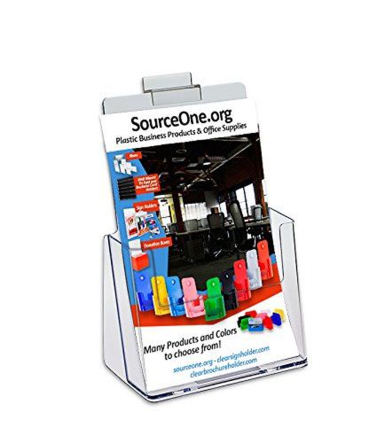 Source One 6-Inch Slotwall Booklet Holders Wide Slot-bifold