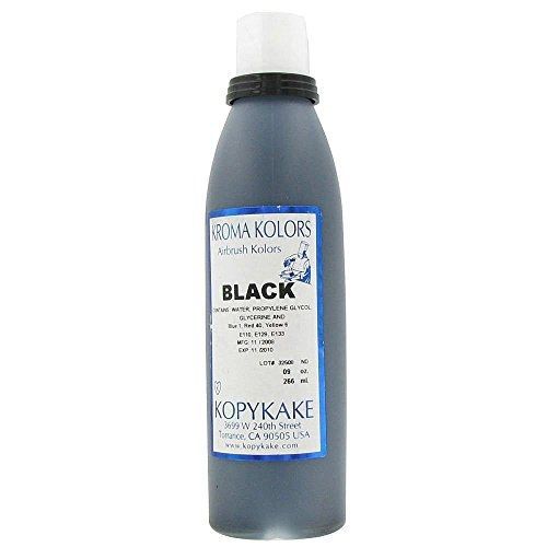 Kopykake KKBLA Black 9 Oz Kroma Kolor Bottle for Airgun Units