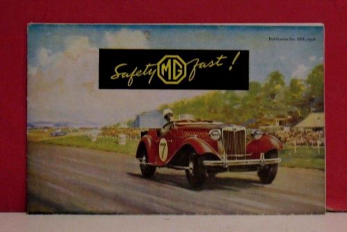 1952/1953 MG TD Sales Brochure