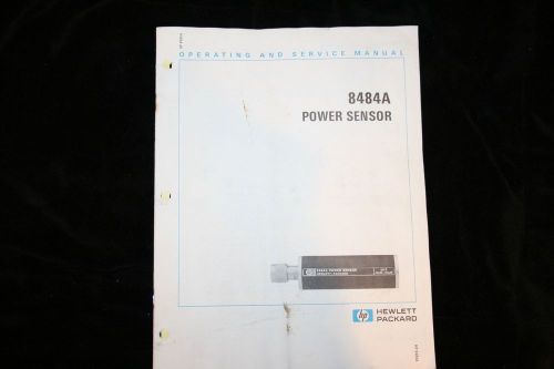 HP Manual 8484A POWER SENSOR  WITH SCHEMATICS