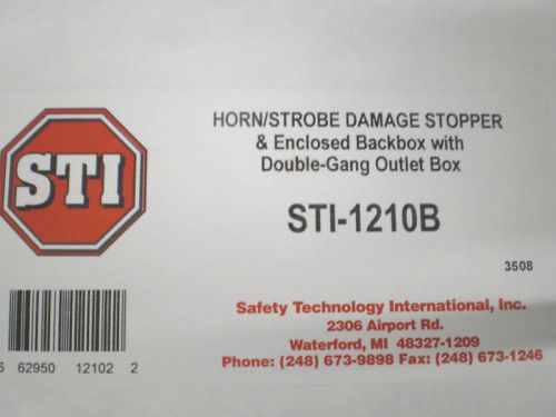 STI-1210B Horn / Strobe Damage Stopper + Enclosed NEW IN BOX