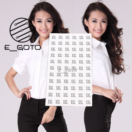 20 sheets 660pcs xxl white round sticker affixed code size sticker clothing labe for sale