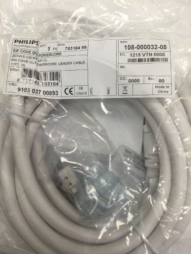 PHILIPS WHITE EW COVE QLX POWERCORE LEADER CABLE ZCX410 108-000032-05