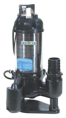 Burcam sewage pump 1/2hp 115v 400401t for sale