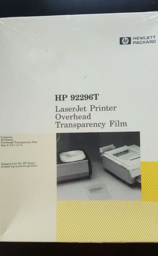HP LaserJet Printer Overhead Transparency Film 50 Sheets New 92296T