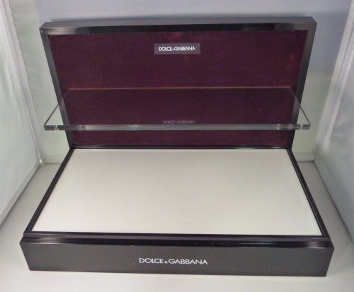 New DOLCE&amp;GABBANA Store Counter POP Plastic Shelf Display 14&#034; NIB