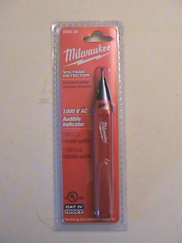 NEW MILWAUKEE 2200-20 1000 VOLTS V AC VOLTAGE DETECTOR WITH FREE SHIP IN THE USA