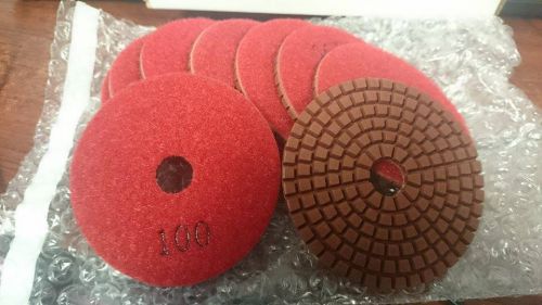 ONFLOOR 223697 Dry Concrete Polishing Pad, 3 In, Red, PK 9