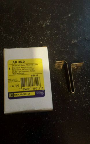 New in box genuine square d ar 35 0 thermal overload relay heater element new for sale