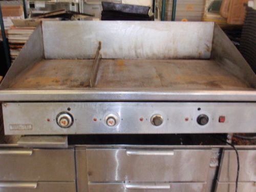 4ft vulcan keating miraclean gas grill griddle 48&#034; 30&#034; deep pizza restaurant