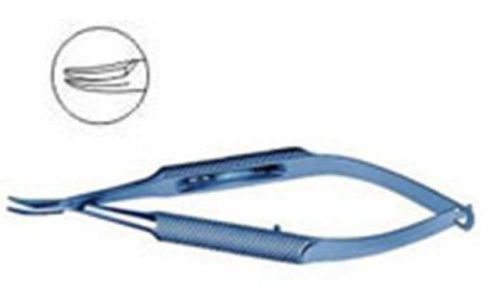 Needle holder barraquer curved with lock for ophthalmic surgery Titanium