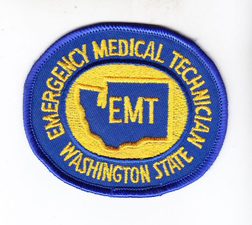 Washington State EMT Emergency Medical Technician Patch - NEW