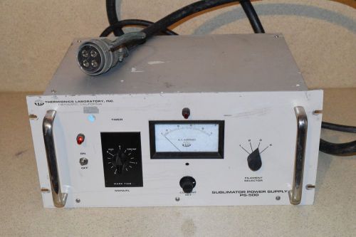 ** THERMIONICS  TSP POWER SUPPLY - SUBLIMATOR PS 500  - for SURFACE ANALYSIS