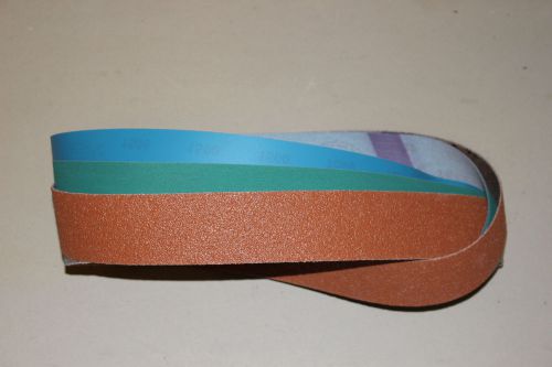 2&#034; x 72&#034; knife makers 12-piece sanding belt kit - orange ceramic and a/o for sale