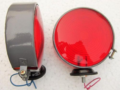 2x bedford commercials side indicator lamp light truck trailer bus red red for sale