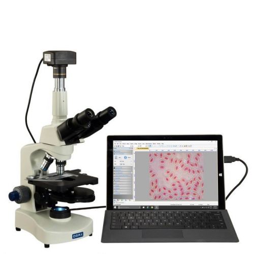 Omax 40x-2000x 14mp usb3 digital phase contrast led lab trinocular microscope for sale