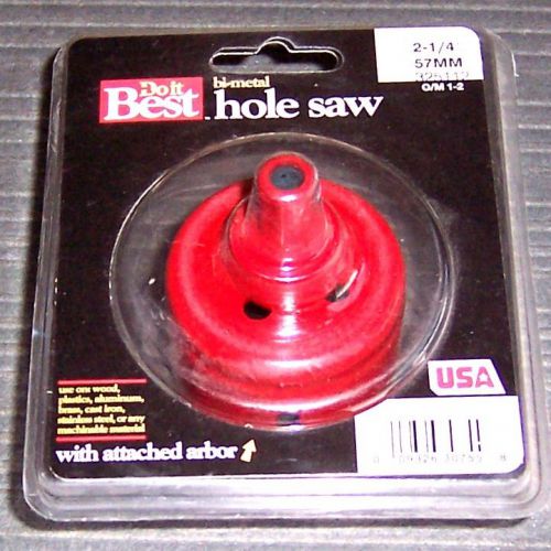 Do it best 325112 2-1/4&#034; self arbored hole saw manufactured by mk morse usa for sale
