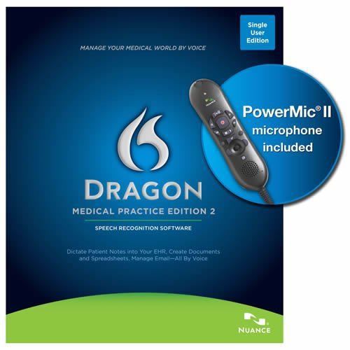 Dragon Medical Practice Edition 2 with Nuance PowerMic II