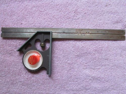 Vintage Master Mechanic 406 488, 12&#034; Engineer&#039;s Combination Square , U.S.A. Made