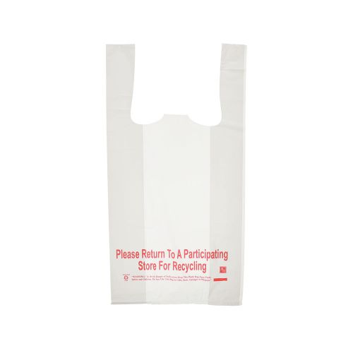 Royal 8&#034; x 5&#034; x 15&#034; Plain White Bags - 1/10 Thick, Package of 1,800, RPPWB10