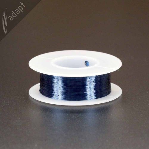 Magnet Wire, Enameled Copper, Blue, 38 AWG (gauge), 155C, ~1/8 lb, 2413 ft