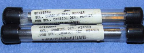 Brand new Carbide reamers  0.299&#034; diam. 2 pcs