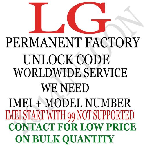 LG Unlock Code FOR VIRGIN CANADA LG G3 /LG G3 Mini  WORLDWIDE SERVICE