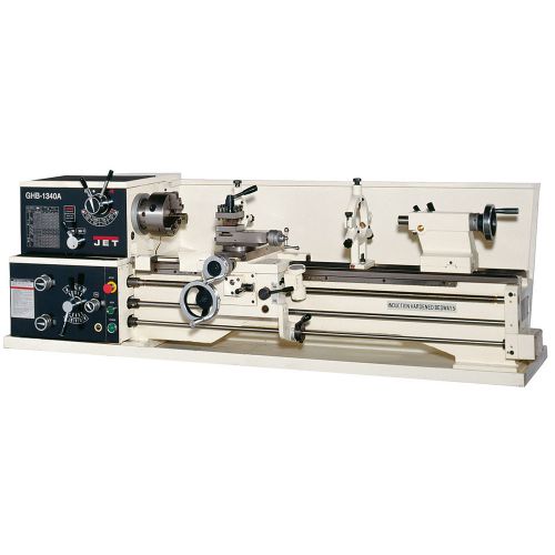 JET GHB-1340A 2HP 1PH 230V Gear Head Bench Lathe, FREE Cabinet Stand