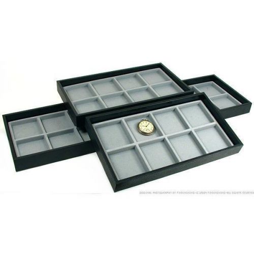 4 8 Slot Display Insert &amp; Trays for Pocket Watches