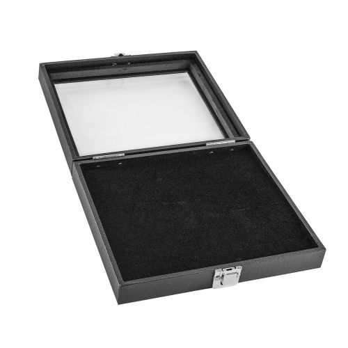 Black Wooden 36 Slot Ring Storage Box Display Case for Home Storage Jewelry O...