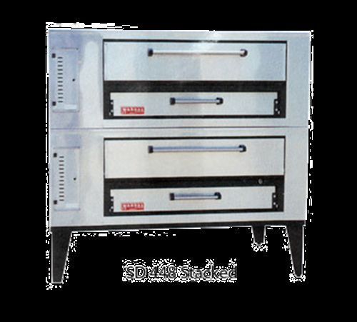 Marsal SD-448 STACKED Pizza Oven Deck Type gas stacked (2) 8&#034;H x 36&#034; x 48&#034;...