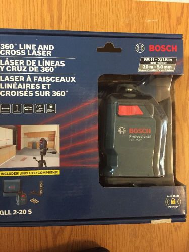 Bosch gll2-20s-rt self-leveling 360 degree line and cross laser for sale