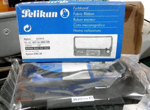 Pelikan fabric ribbon printer black 500975 epson erc 23 for sale