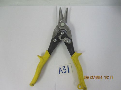 HIGH-LEVERAGE SHEET METAL SNIPS,WISS M3 RUBBER HANDLE GRIP 0521-4569132