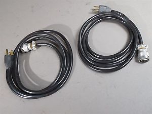 Lot of 2 Burndy BTO6EC 12-3SE Connector w/Cord 6ft/each - NEW