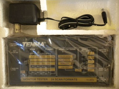 Tenma 24 Scan Computer Monitor Tester NEW