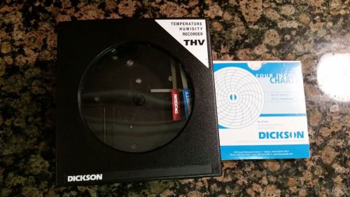 Dickson temperature humidity controller thv &amp; 2 packs of 4 inch charts for sale