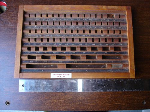 Auction 4 = hdt ? EMPTY Wood Gage Block box Set Guage