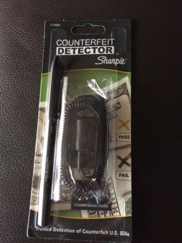 Sharpie counterfeit detector marker with holder and coil new sealed for sale