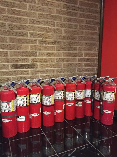 Fire extinguisher 10lbs 10# abc new cert tag lot of 10 (scratch/dirty) for sale