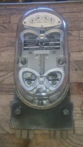 Antique GE Polyphase Watthour Meter Type D-14