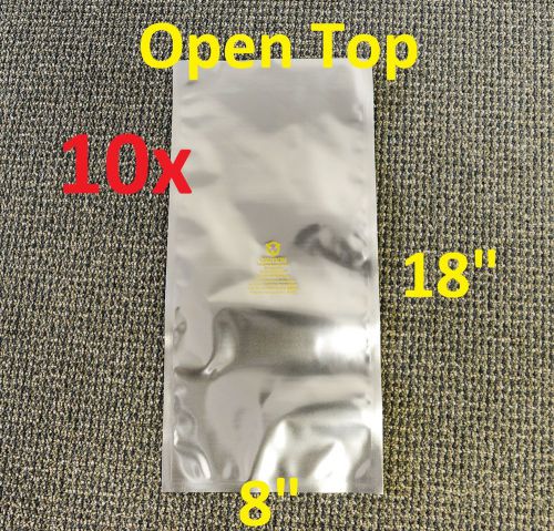 10 8x18&#034; esd dri-shield moisture barrier bag for esd/rfi/emi protection, 6mils for sale