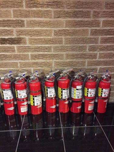 Fire extinguisher 5lbs 5# abc new cert tag lot of 8 (scratch/dirty) for sale