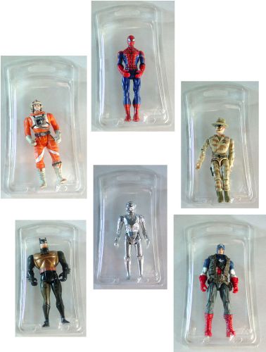 25 Toy Cases Case Gi Joe Star wars shell packages Plastic shield covers blister