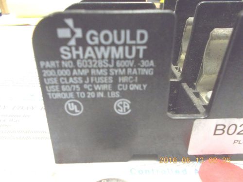 Gould Shawmut  60328SJ Fuse Block Holder, 600V 30A
