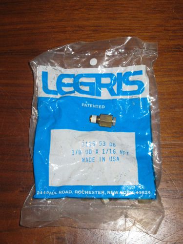 Legris 3115-53-08 1/8 OD x 1/16 NPT  Push to Connect Fitting Pack of 10 pcs