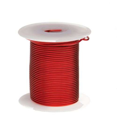 19 awg gauge enameled copper magnet wire 4oz 63&#039; length 0.0370&#034; 155c red for sale