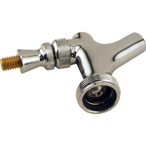 Draft Beer Faucet with Brass Lever- Chrome